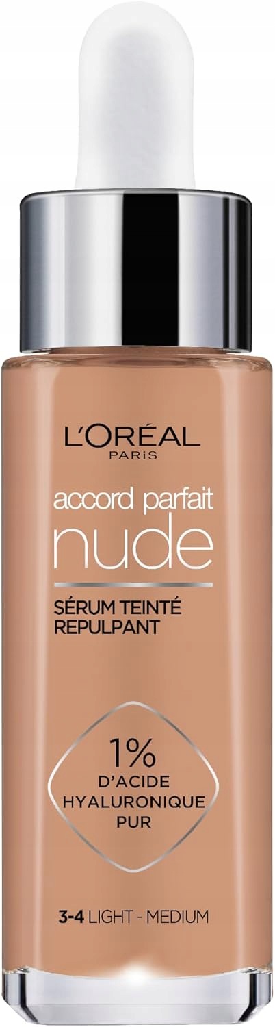 L'Oreal Paris hyaluronové sérum 3-4 Light Medium přírodní