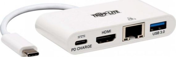 Tripp Lite U444-06N-H4GU-C adapter kablowy USB C USB C   USB A   HDMI Biały