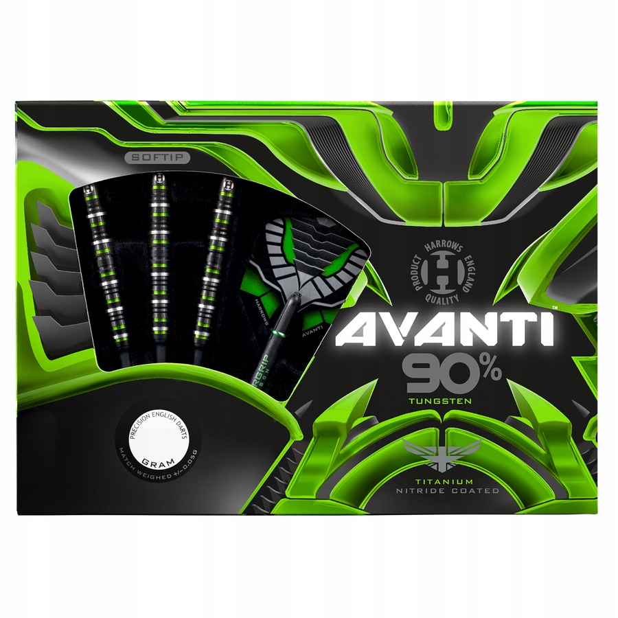 Rzutki Harrows Avanti 90% Softip 18 gR