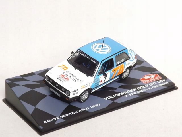 Volkswagen Golf Gti 16V Eriksson/Diekman Rmc 87 1:43 Altaya