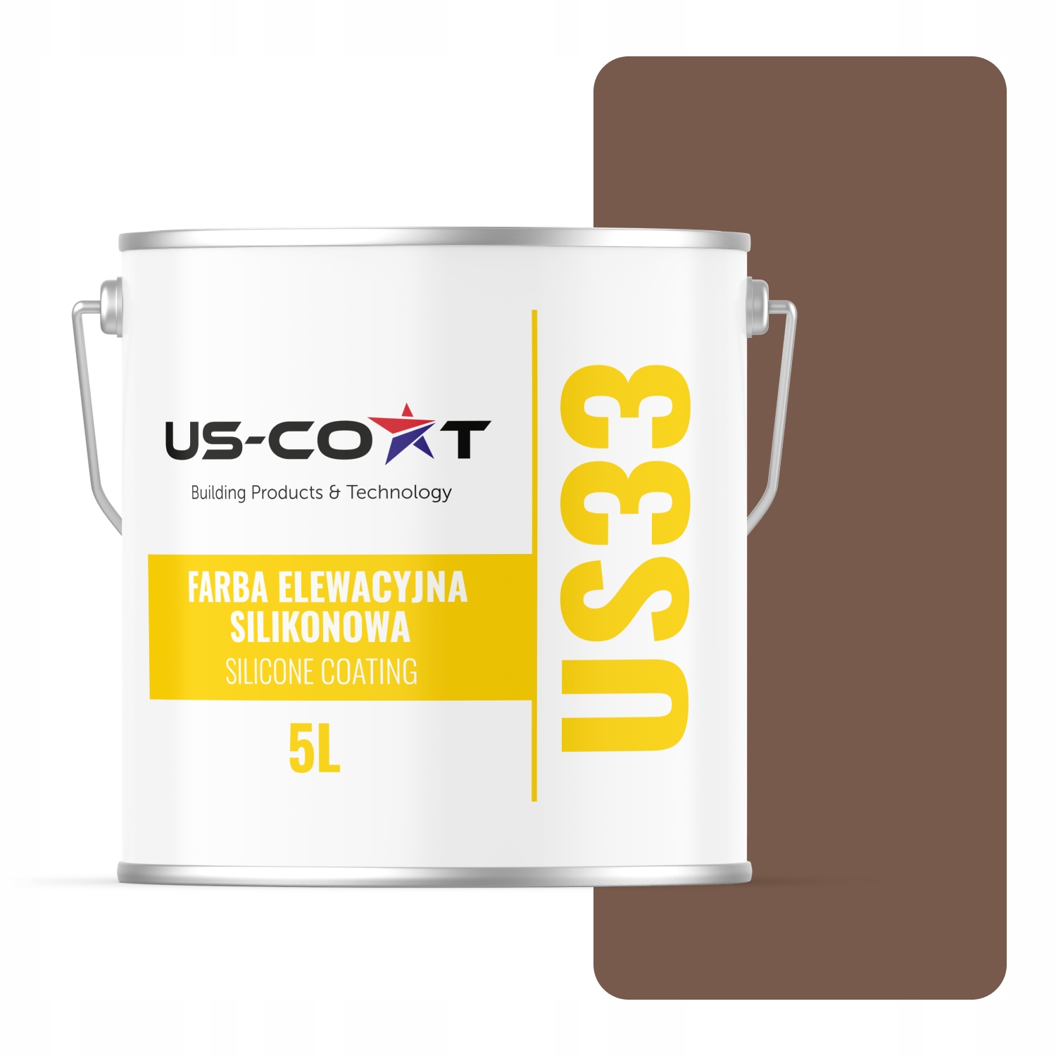 Fasádna Silikónová Fasádna Farba Čokoládová F536 Uv 5L Výrobca