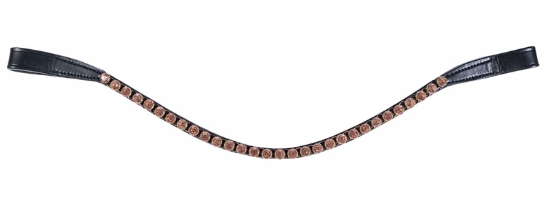 Hkm naczółek Precious black/rosegold Full