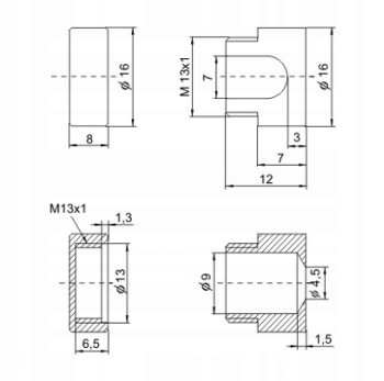 UCHWYT PRZEWODU W OPLOCIE STROPOWY ŚCIENNY BIAŁYM Marka Skylighting