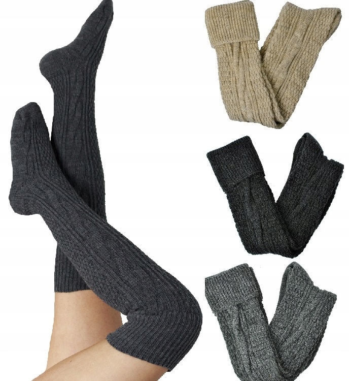 Vlněné Teplé Zavinovačky Warkocz 4 páry * 39-42