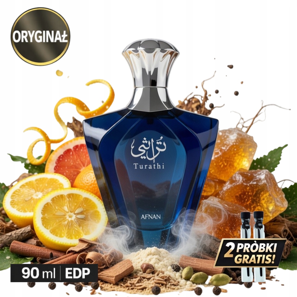 Parfém Afnan Turathi Blue 90 ml 2 vzorky Dárek