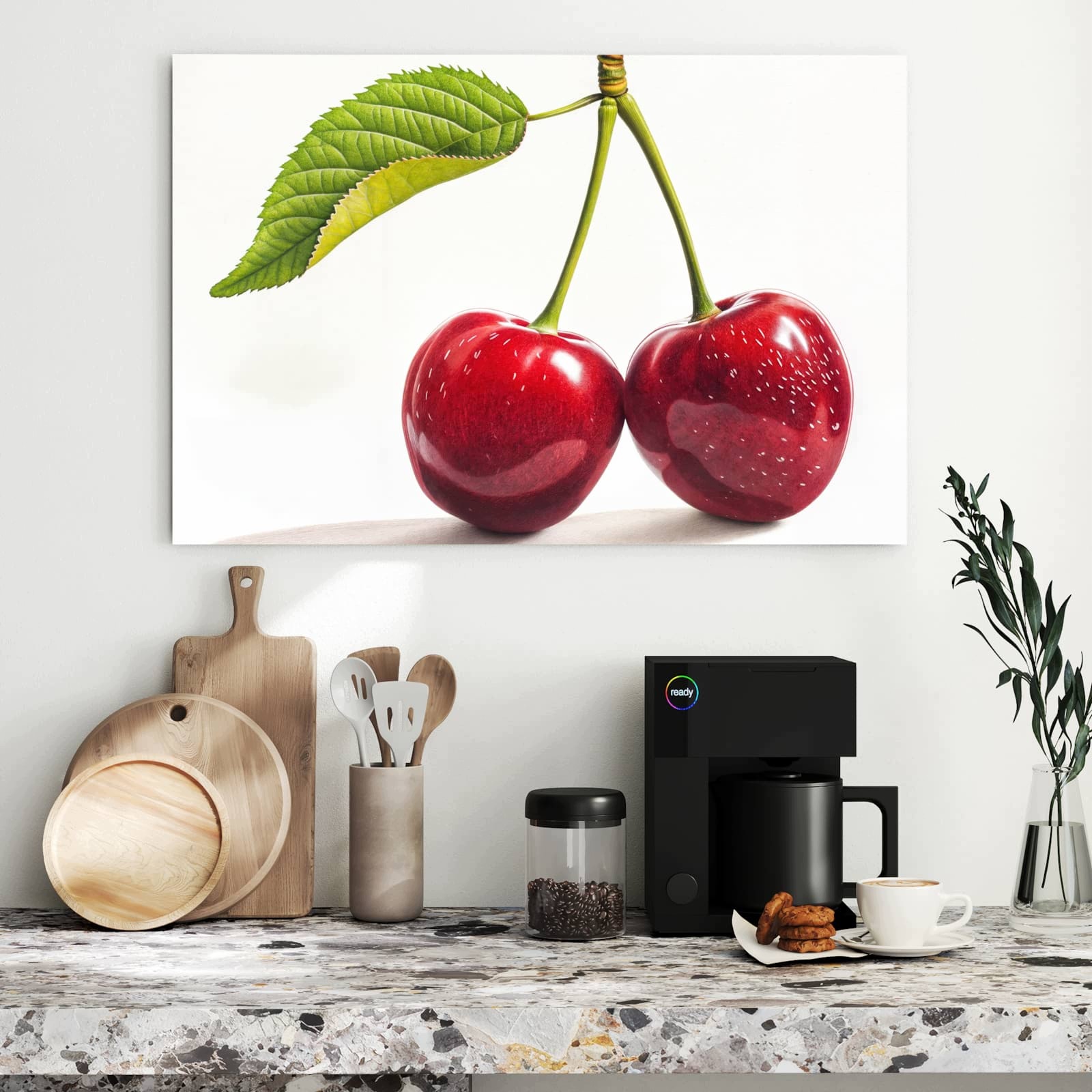 Magnetická tabule Třešně Dvojice 90 × 60 cm