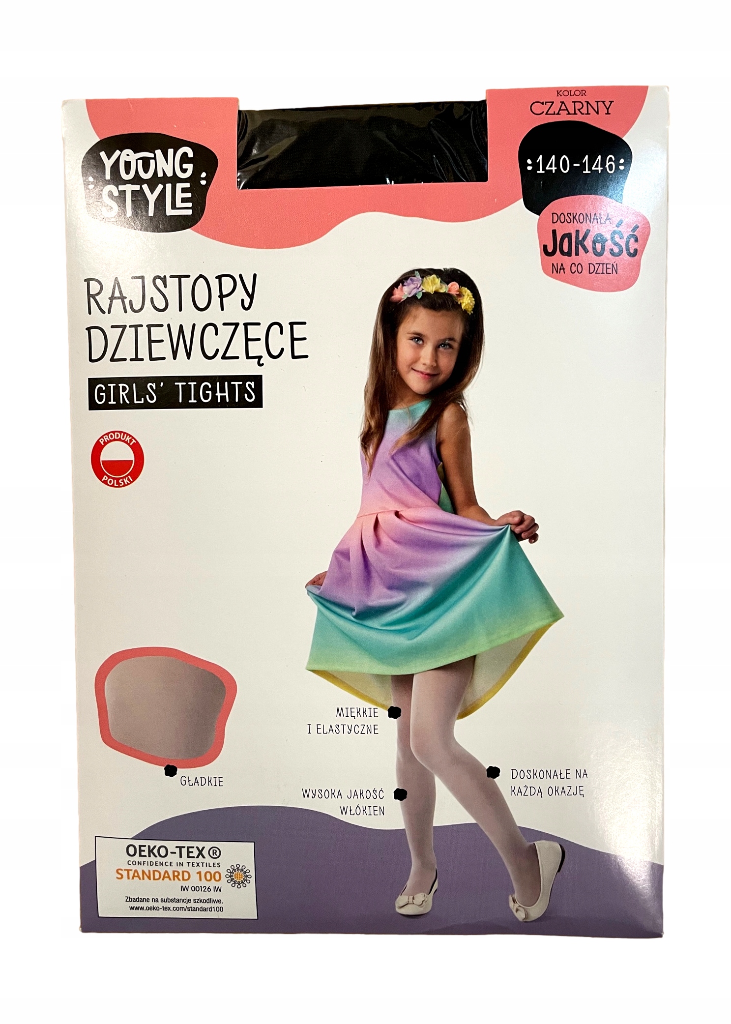 

Rajstopy rajstopki cienkie gładkie Czarne *152-158