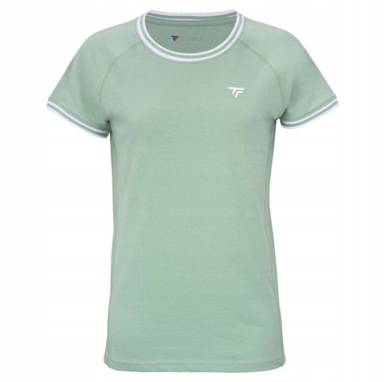 Koszulka tenisowa damska Tecnifibre Team Stretch zielona r.XS