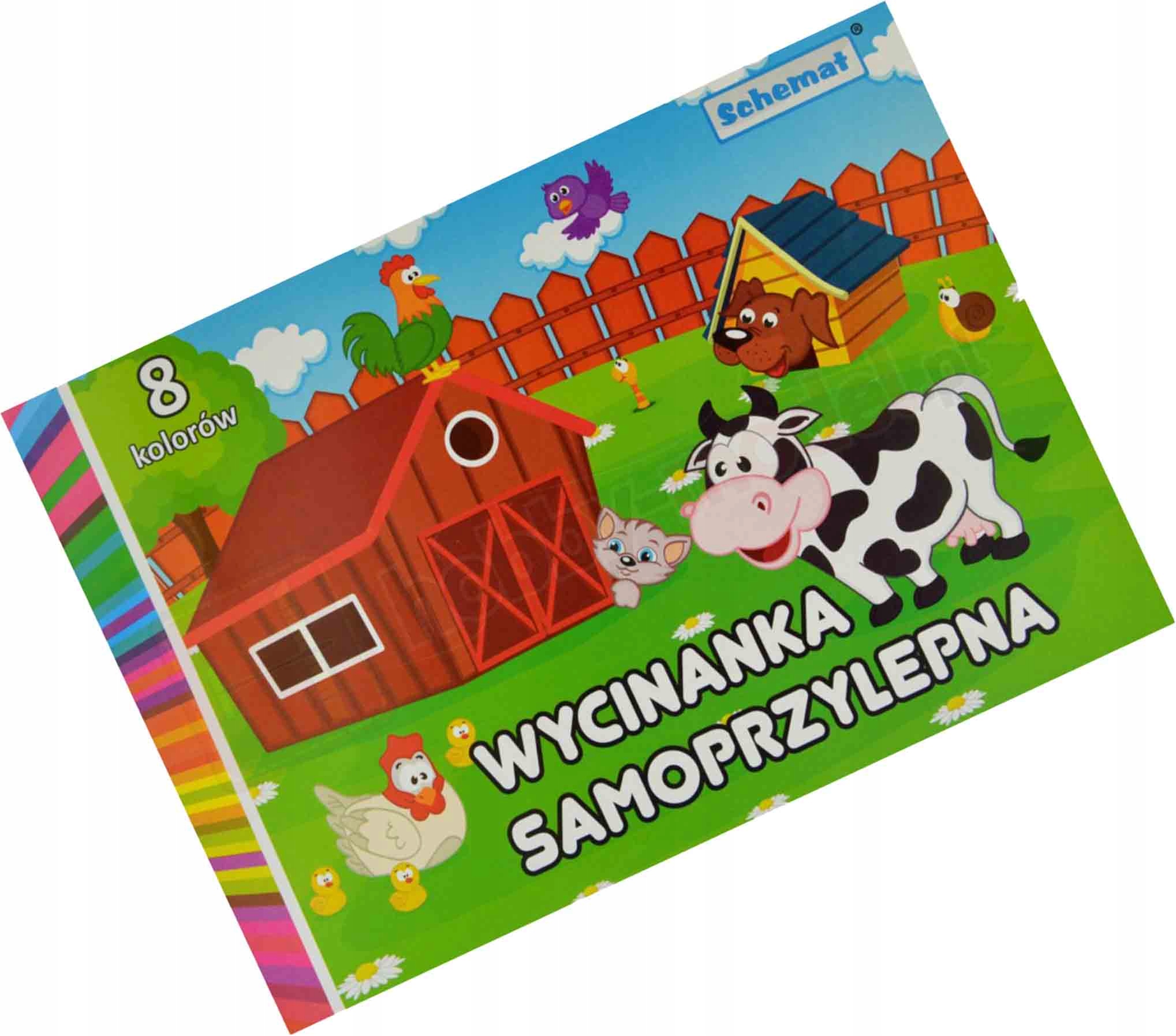 Wycinanka samoprzylepna A5-8 arkuszy mix kolor
