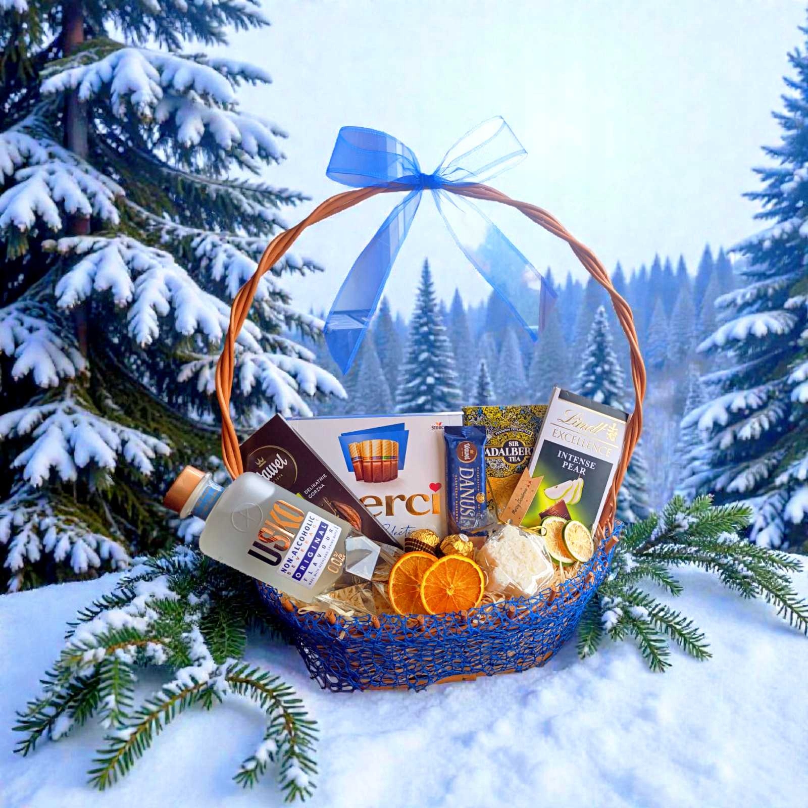 Levně Dárkový koš Premium Lux U’sko Royal Blue