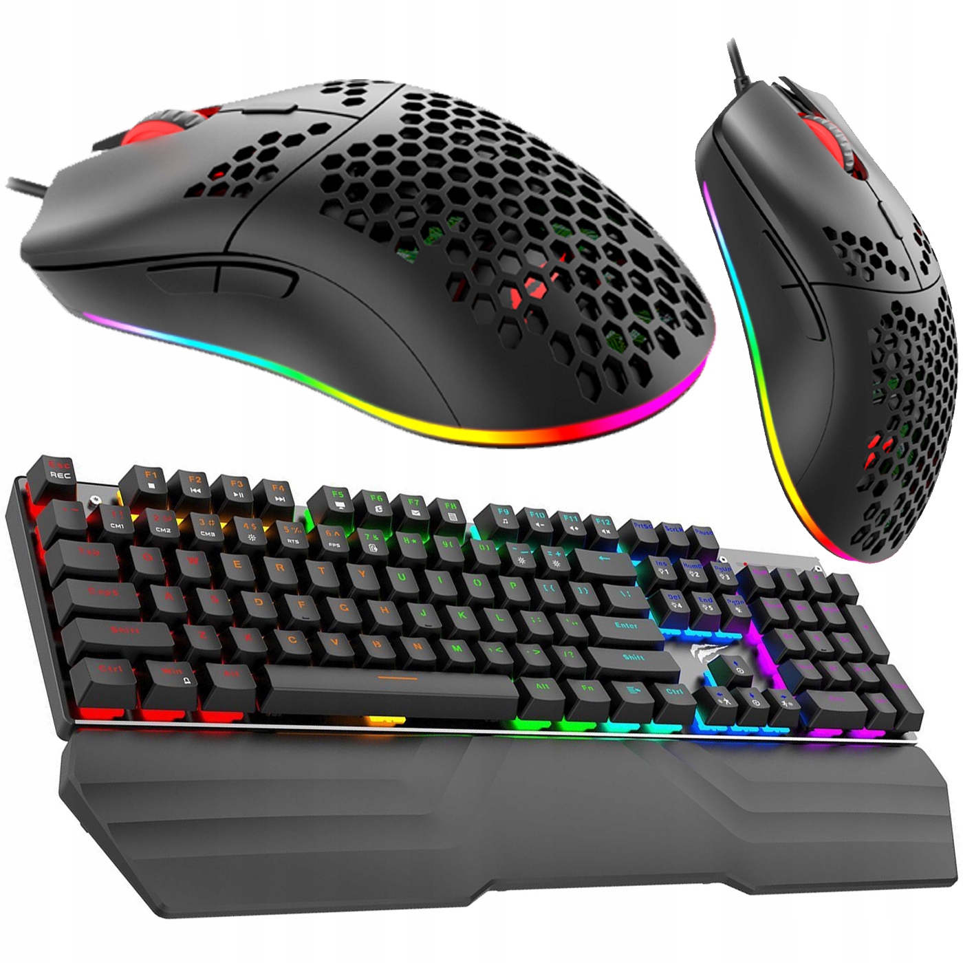 

Zestaw Gamingowy Klawiatura Mechaniczna Myszka Rgb