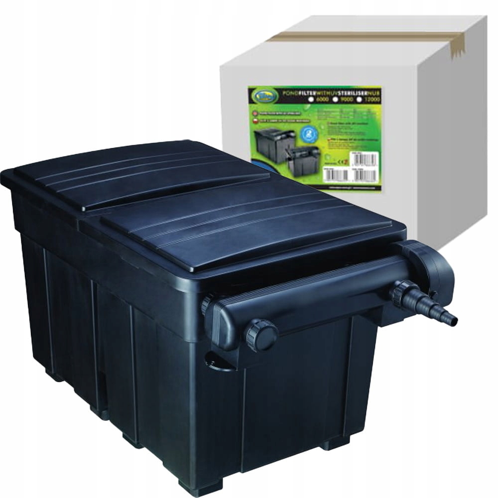 Aqua Nova Přepadový filtr s Uv lampou 36W NUB-25000 L/h pro jezírko
