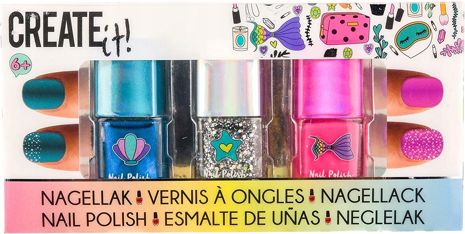 

Create It! Lakiery Do Paznokci Mermaid Zestaw 3szt