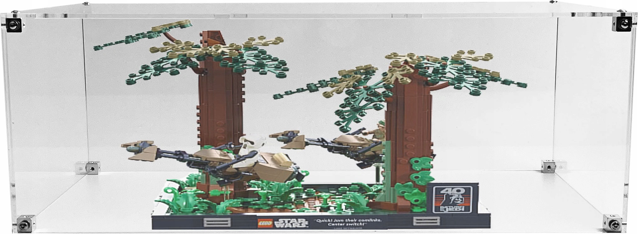 Vitrína Drewlandia pro stavebnici Lego 75353 Diorama: Honička na pronásledovateli