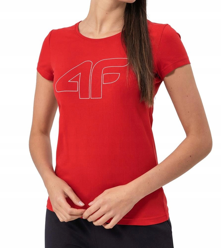 

4f Koszulka damska H4L22-TSD353 Czerwony r. L