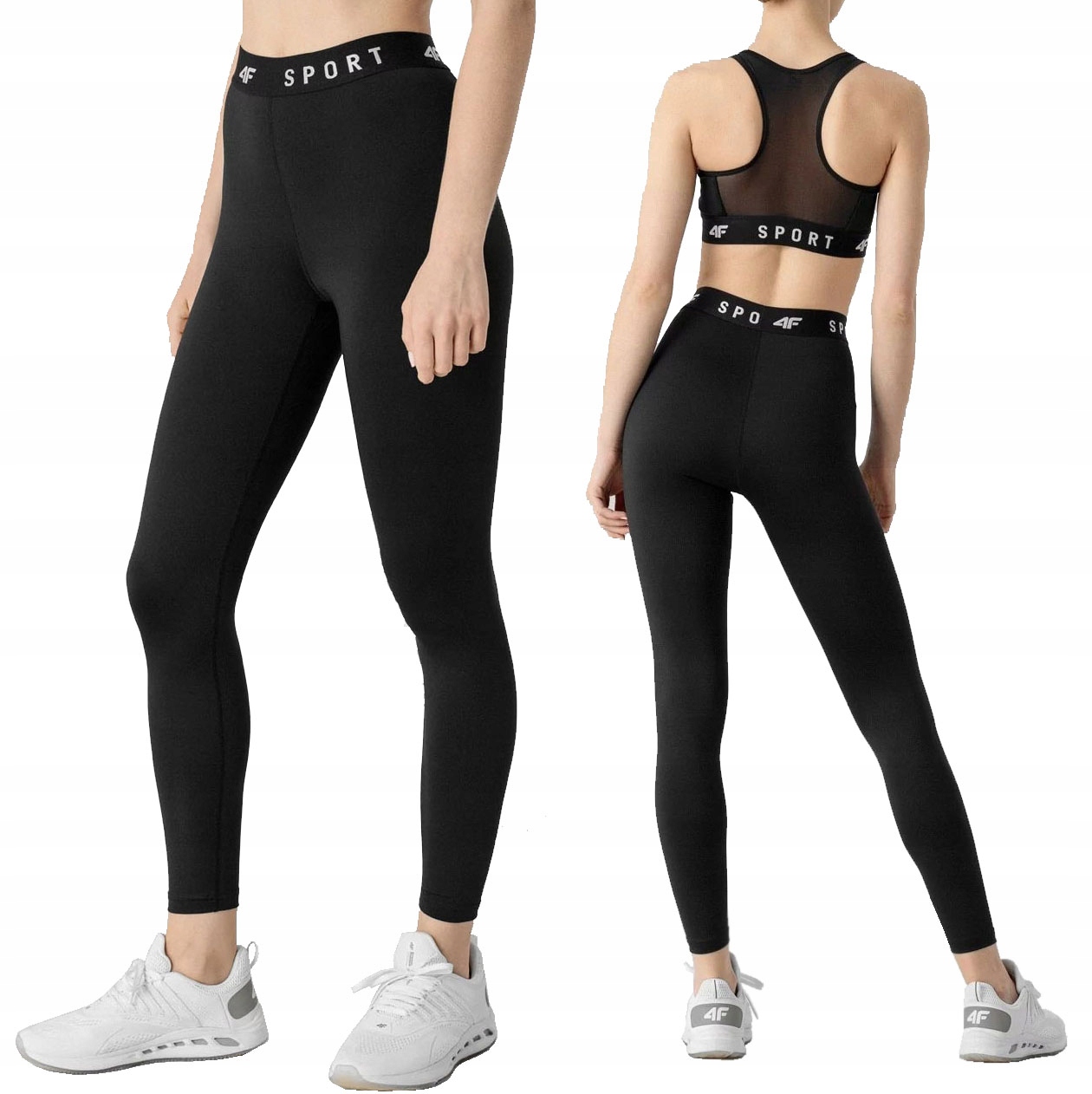 

Legginsy Damskie 4F czarne r.XS wysoki stan