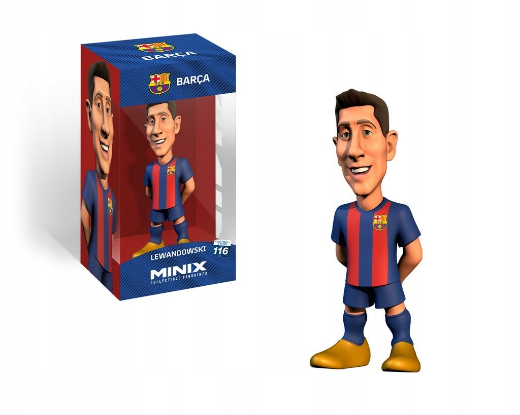 Fc Barcelona Robert Lewandowski Figurka Minix 12 cm