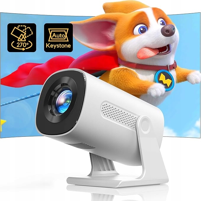 Akiyo O3 Mini Projektor 1080P Bluetooth 5.2 Zoom 50% Domácí kino