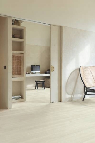 Panele Podłogowe Dąb Estate jasnoszary Wodoodporne AC4 8 mm 1.72m2 Długość 138 cm