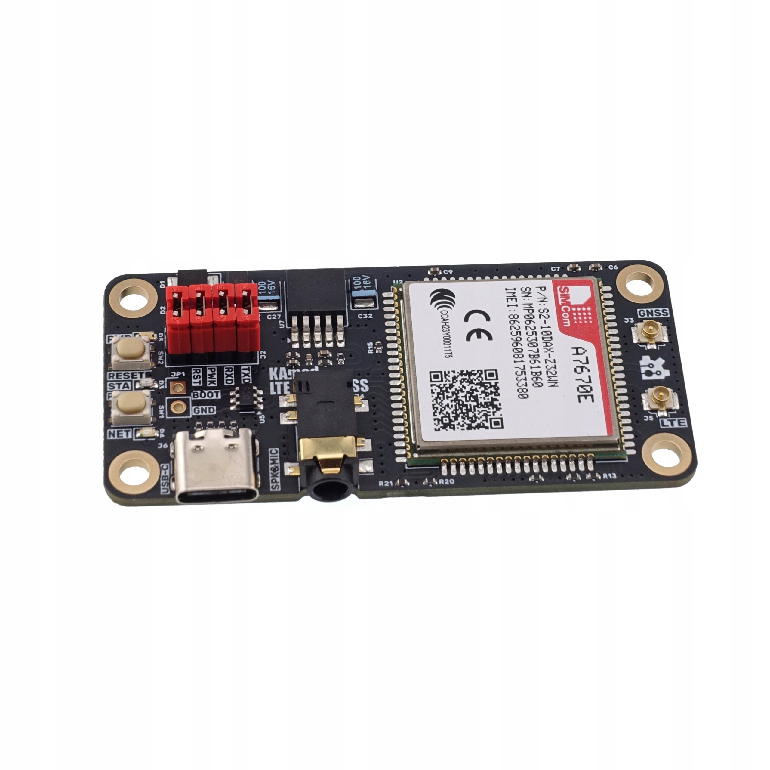 KAmod Lte CAT1-GNSS Hat Gsm/gprs/gnss z modułem A7670E-FASE do Raspberry