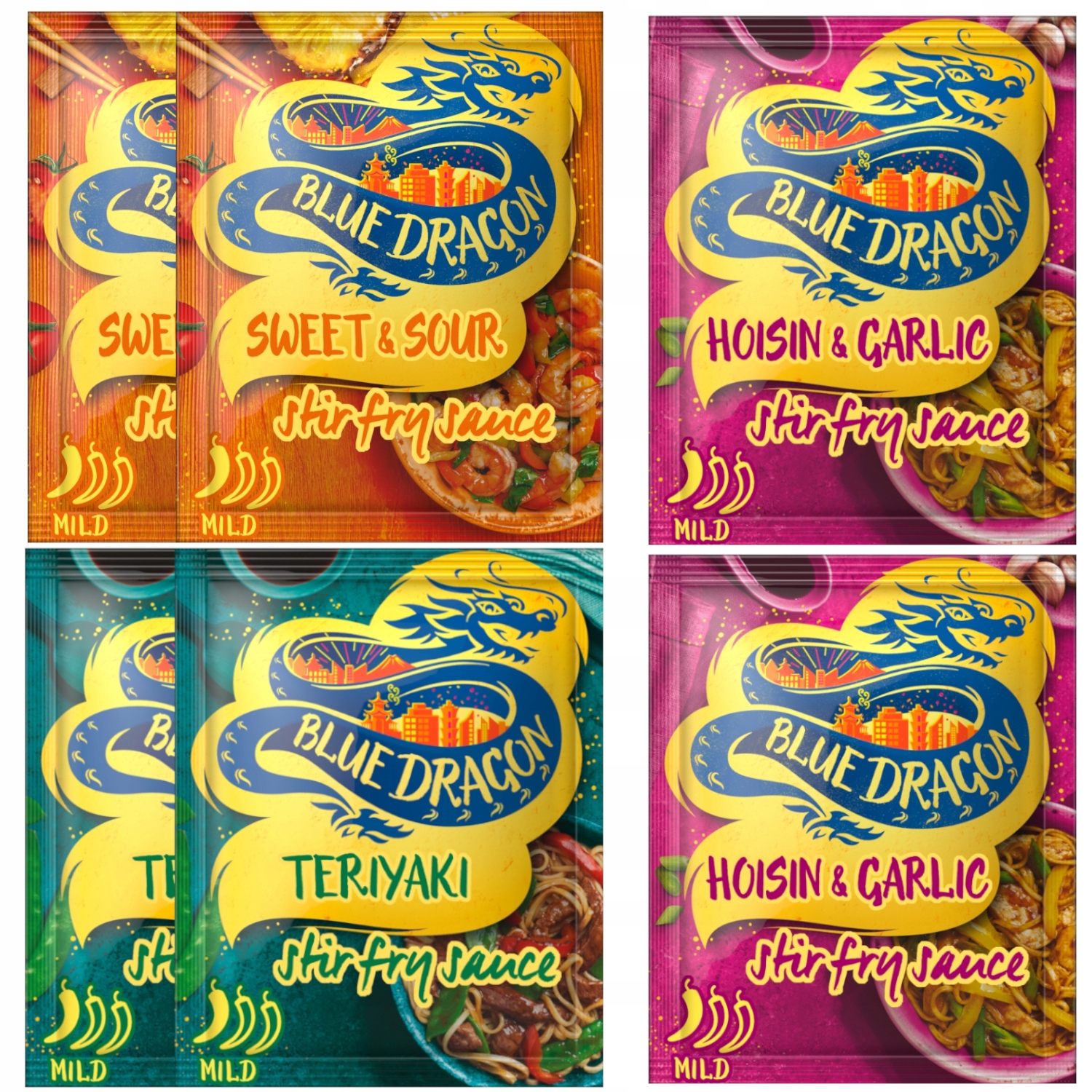 

Blue Dragon Mix sosów azjatyckich Fix 6 x 120g