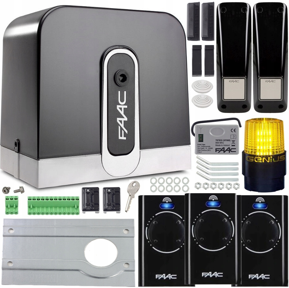 

Zestaw napęd Faac C721 3x Pilot Cyclo Lampa 800KG