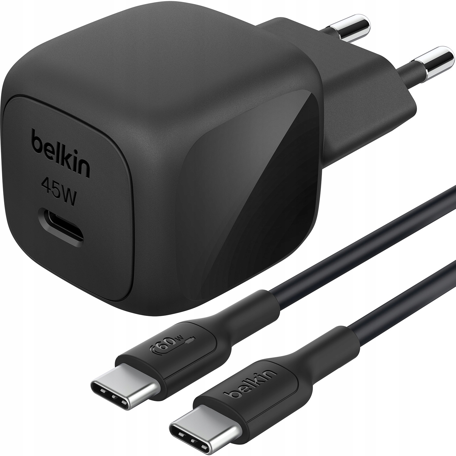 Ładowarka sieciowa Belkin Compact 45W Usb-c Pd 3.1 mała kostka +kabel Usb-c