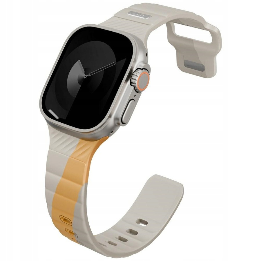 Pasek Uniq Stride De Rubber do Apple Watch 49/46/45/44mm beżowy