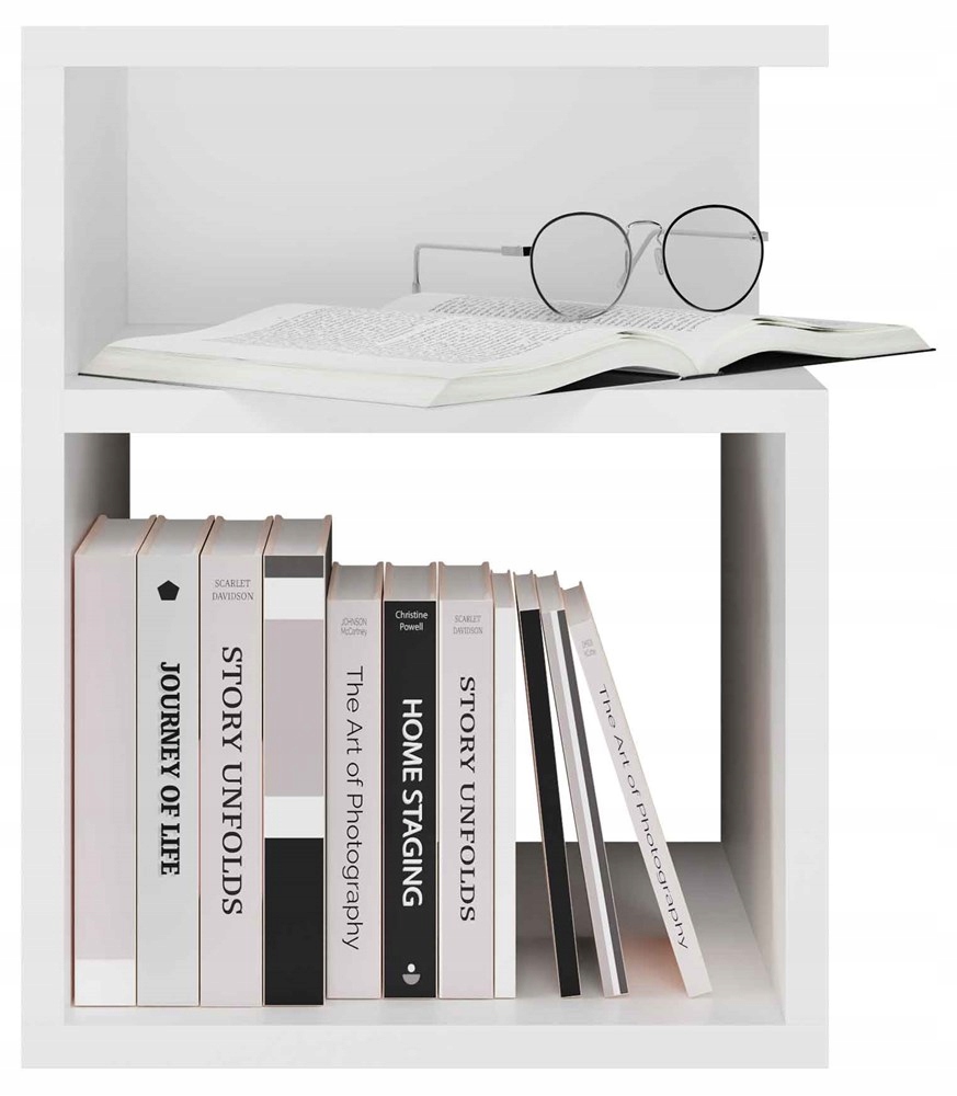 SZAFKA NOCNA 30 cm KOMODA STOLIK PÓŁKA DO SYPIALNI MEBLE BIEL MAT Marka VMP