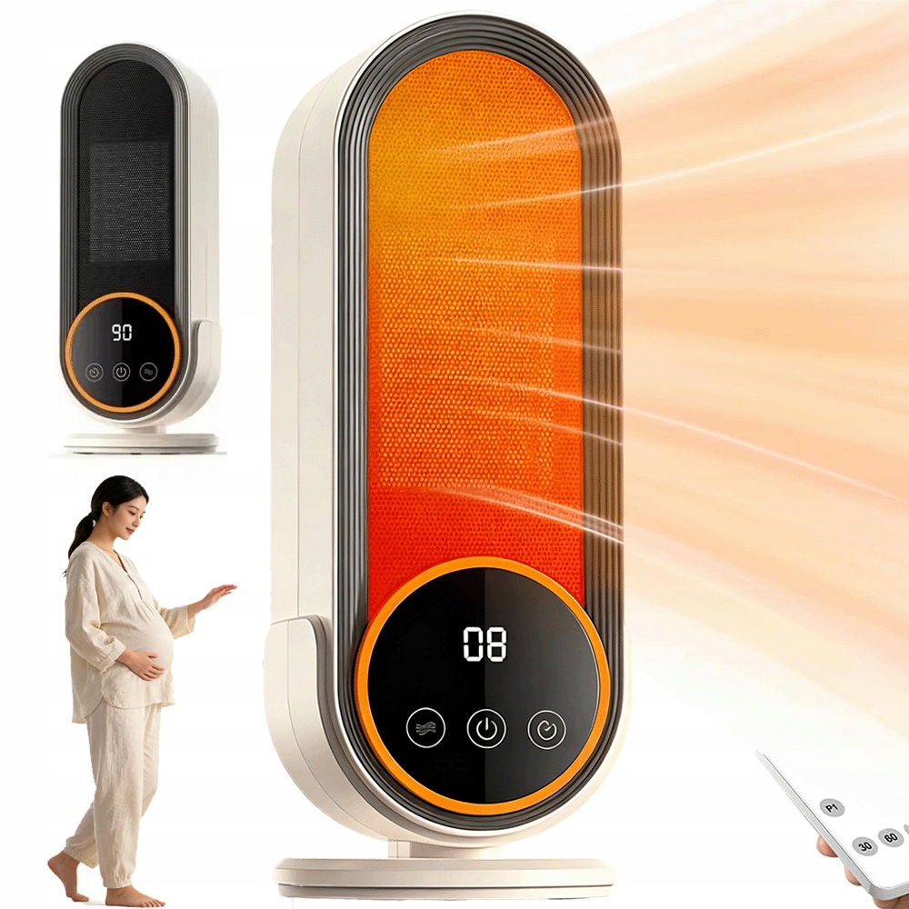 1200W Radiátor S Funkcí Časovače 30/60/90 Min A Dotykovým Displejem