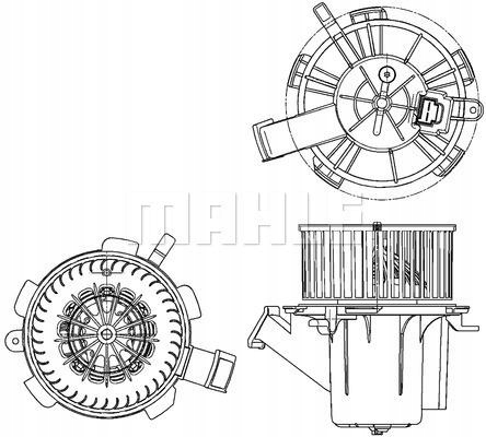 mahle аб 132 000P вентилятор внутренний