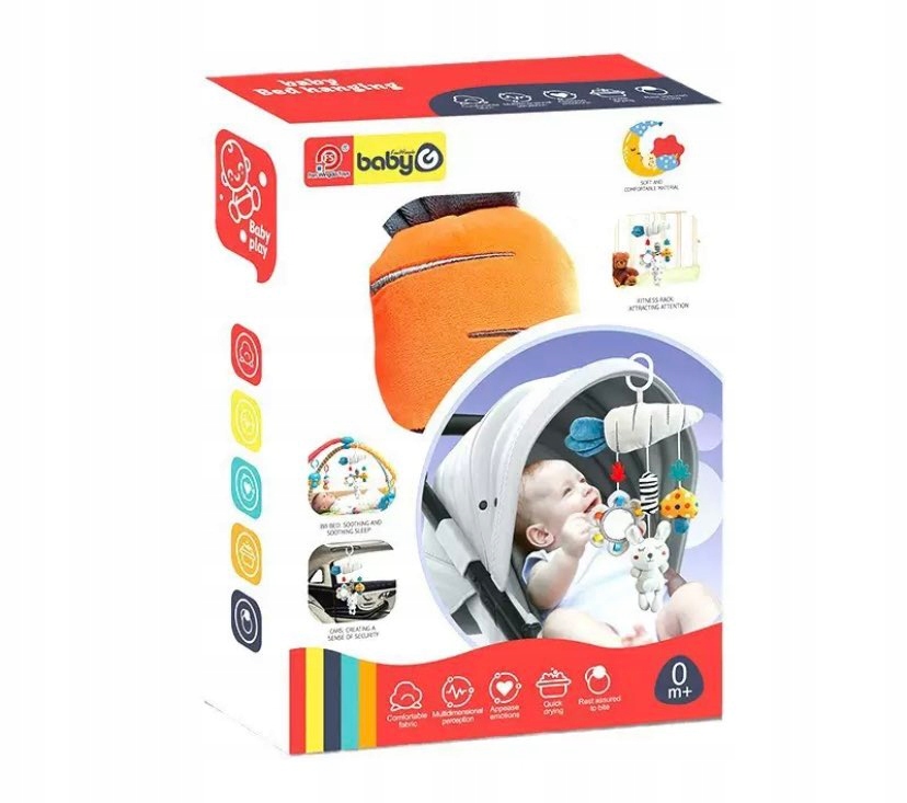 SENSORYCZNA ZAWIESZKA DO WÓZKA ŁÓŻECZKA FOTELIKA SAMOCHODU ZABAWKA DZIECI Wiek dziecka 0 +