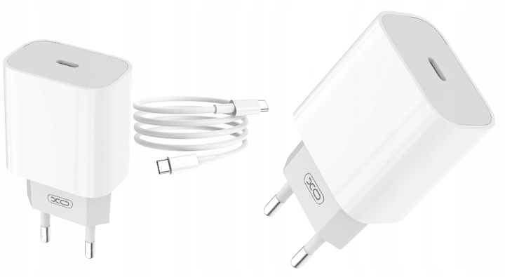 SZYBKA ŁADOWARKA 20W DO TELEFONU + KABEL USB-C 1M Marka XO