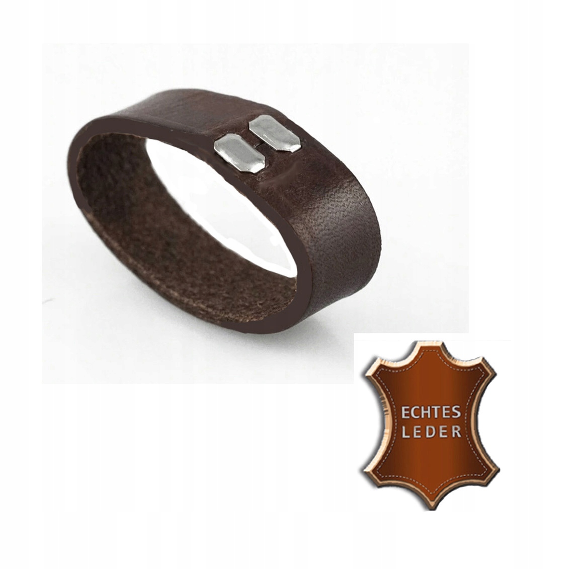 Szlufka ciemny brąz do paska 3,5 cm Eltay*