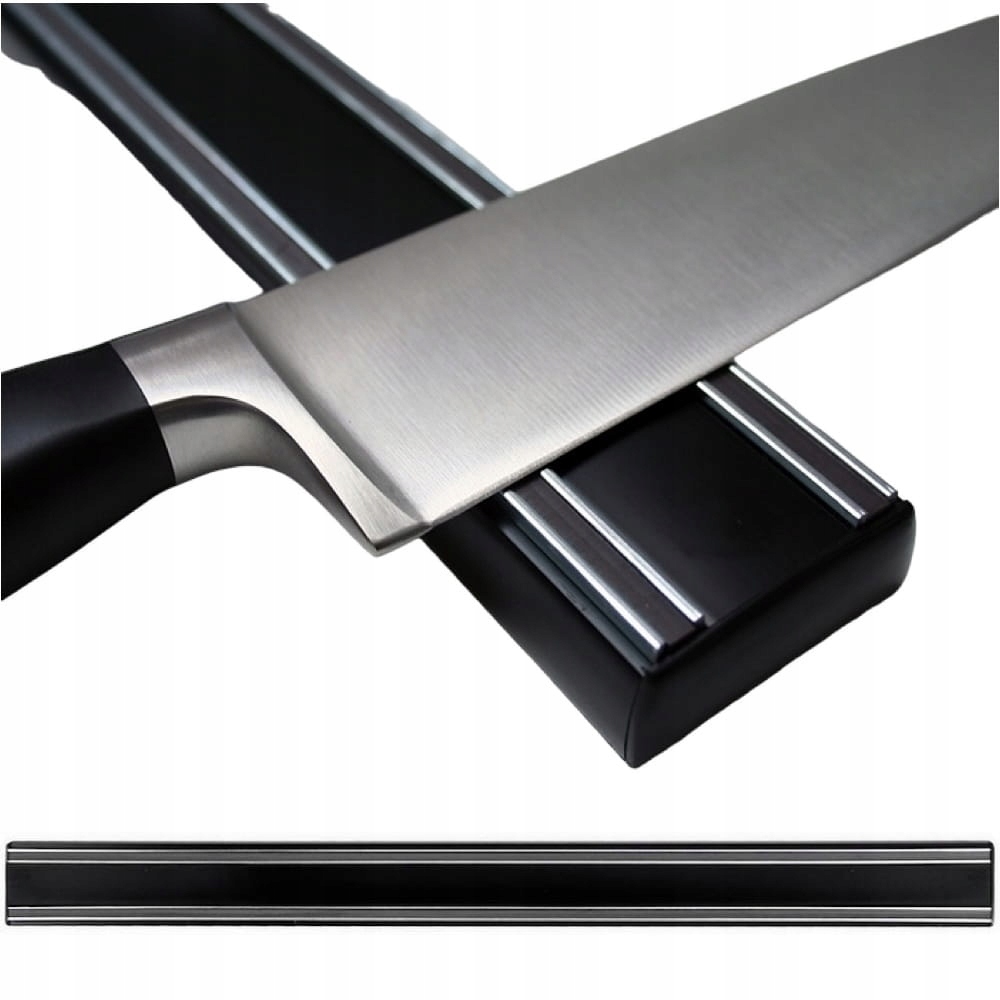 Bisbell Kovová magnetická lišta na nože čierna 50 cm 500 mm B44X50