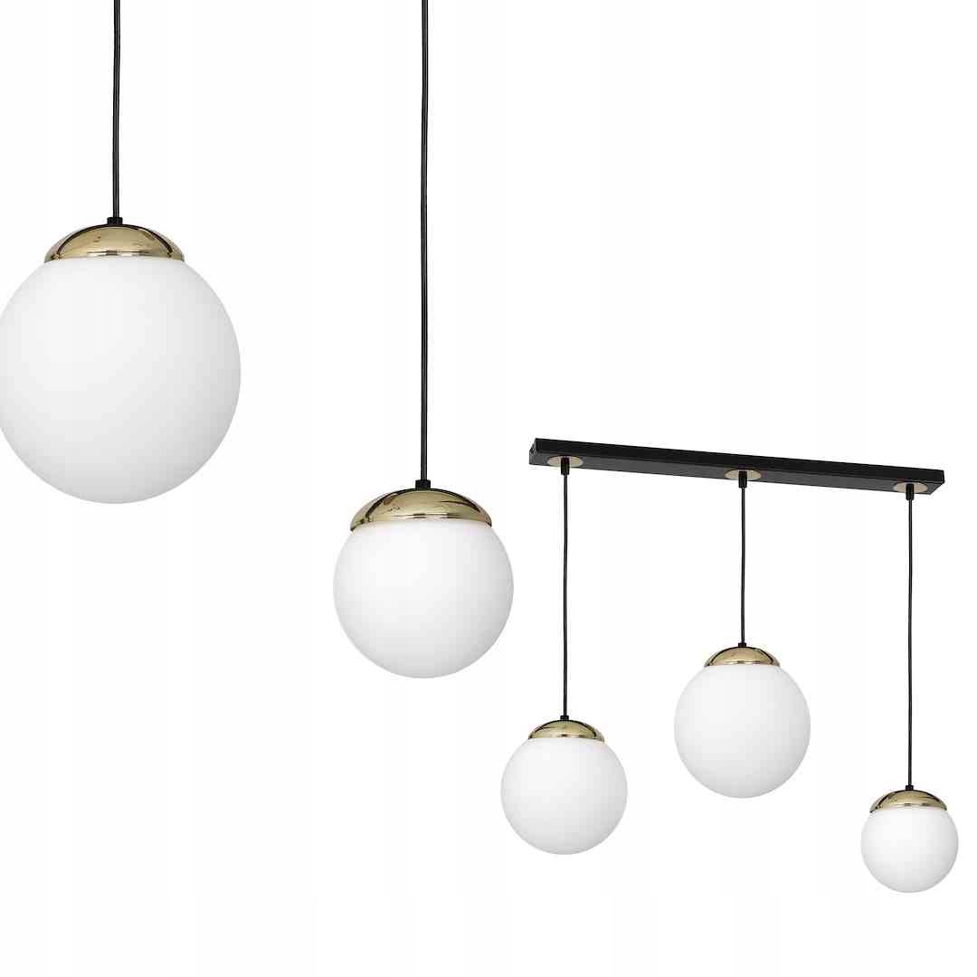 Závěsná lampa Sparta Black Gold 3xE14