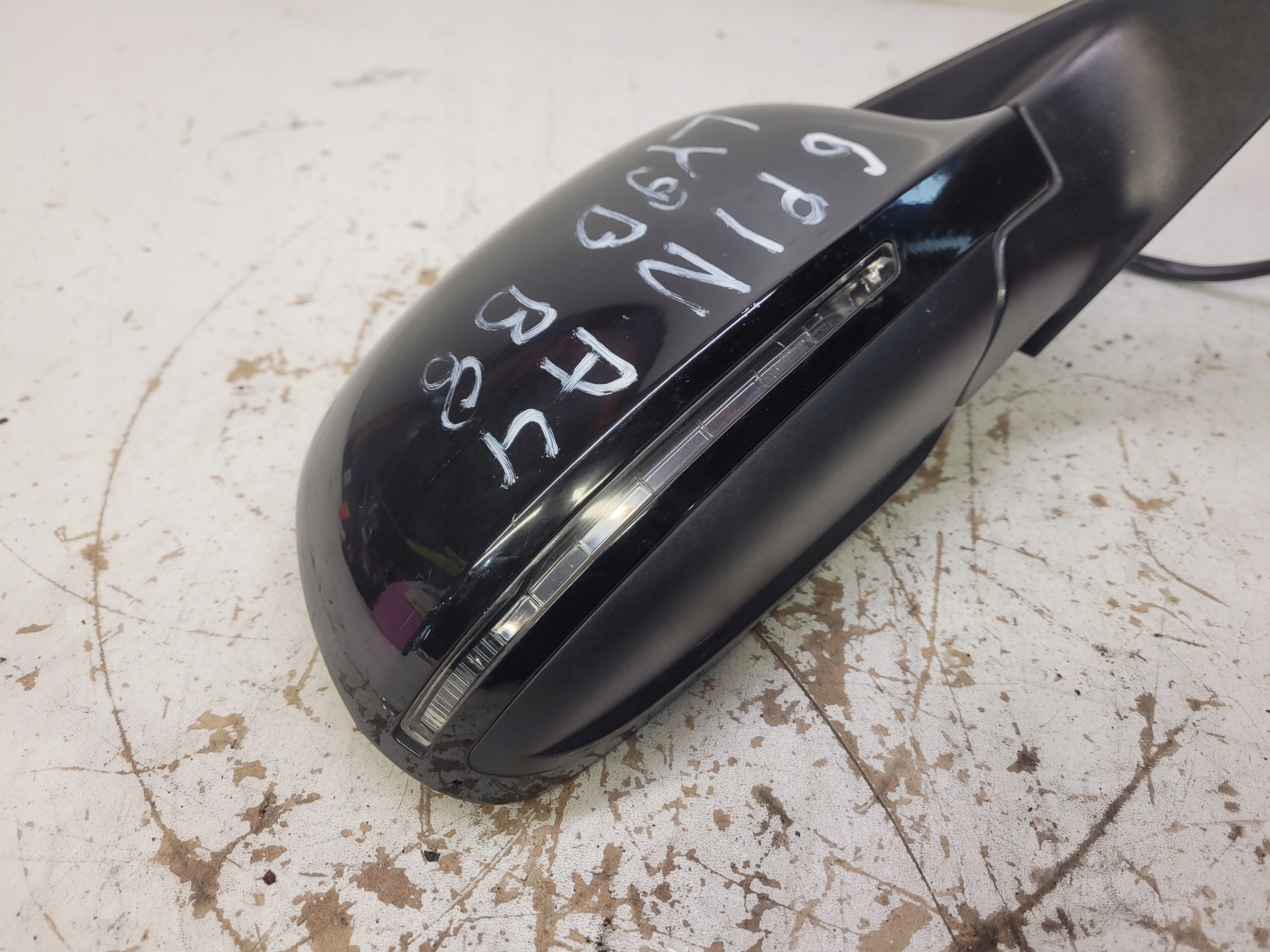 mirror right AUDI A4 B8 LIFT LY9B 6-PIN UK