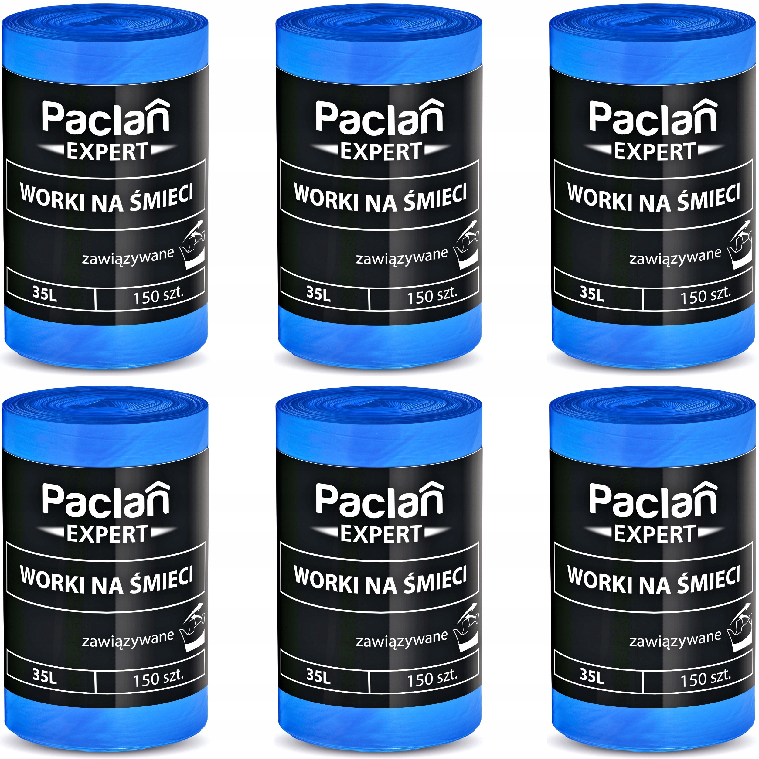 Levně pytle na odpadky Vázané Paclan Expert 35L 900 ks