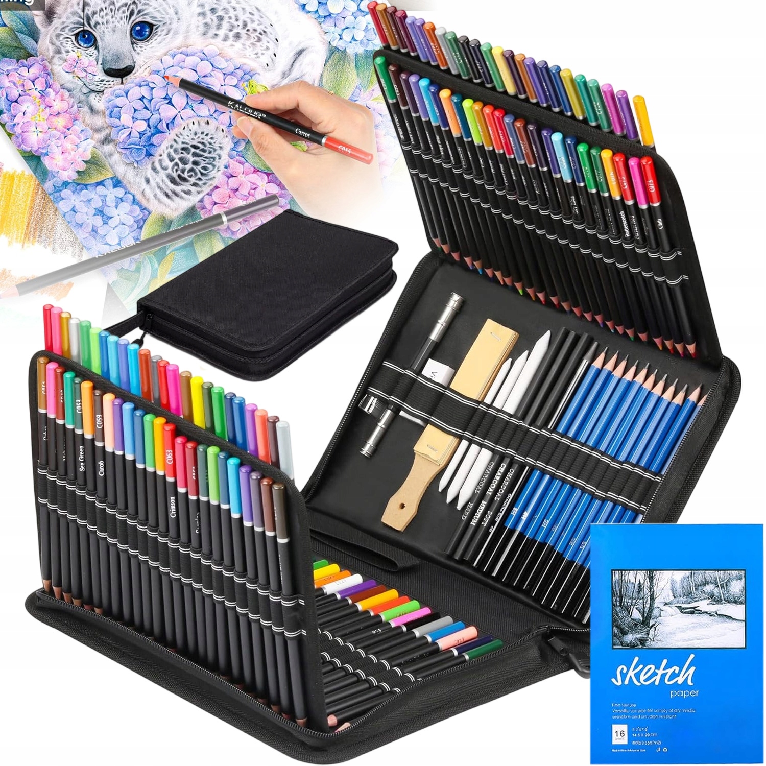 Pastelky Umělecké Profesionální Sada V Penálu Pouzdro 145EL 3MM