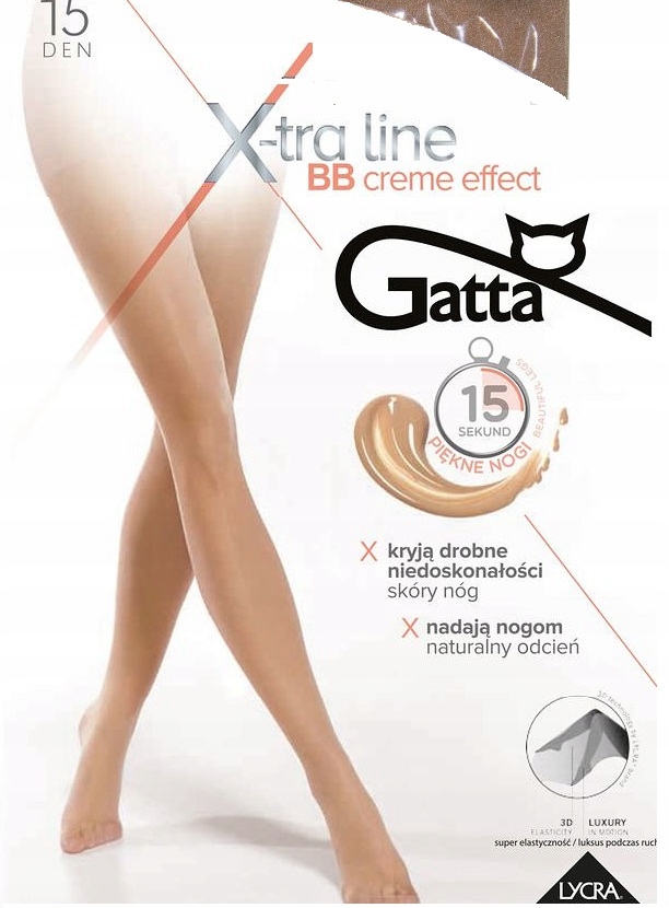 

Rajstopy Gatta Bb Creme Effect Maskujące 3 golden