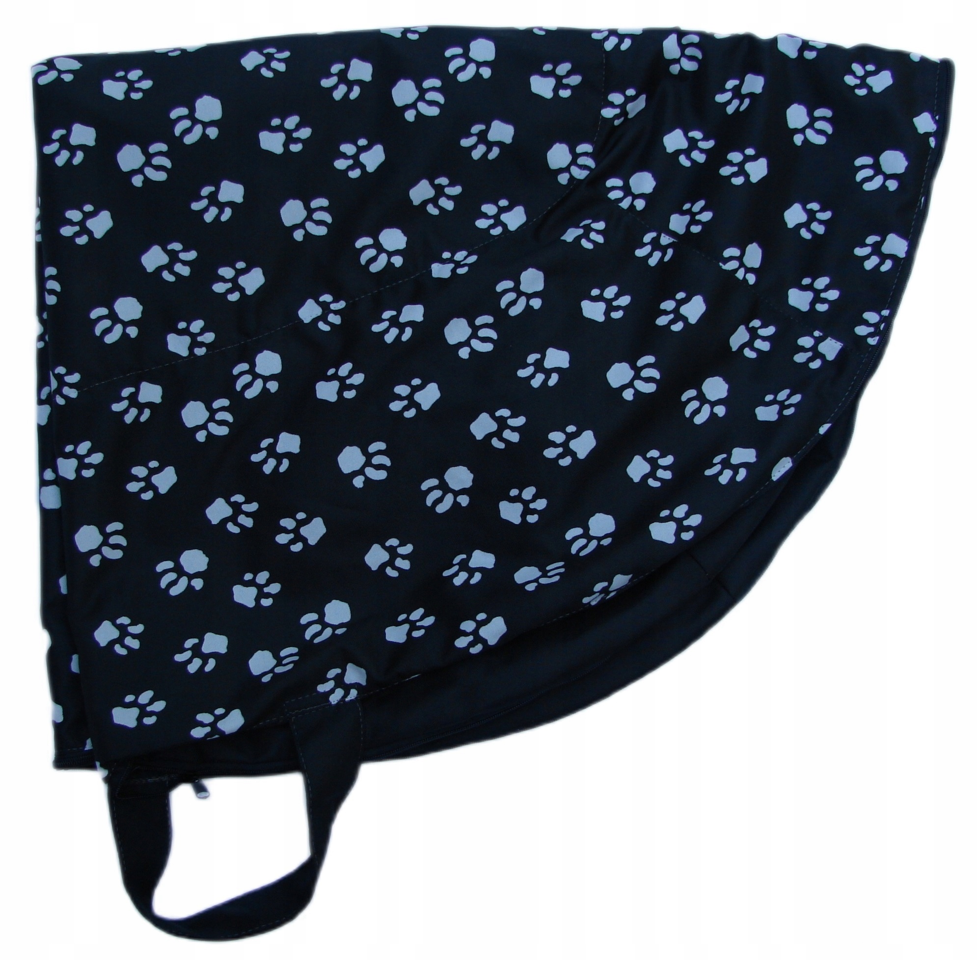 Levně Obal na pelíšek Ponton černý s tlapkami M 90/60 R.2