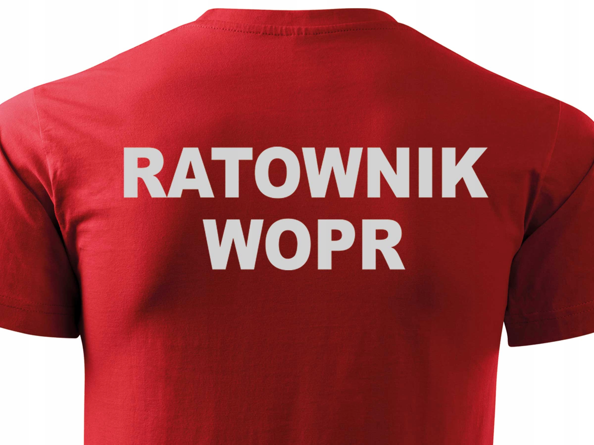 

Ratownik Wodny Wopr Czerwony T-shirt Odblaskowy S