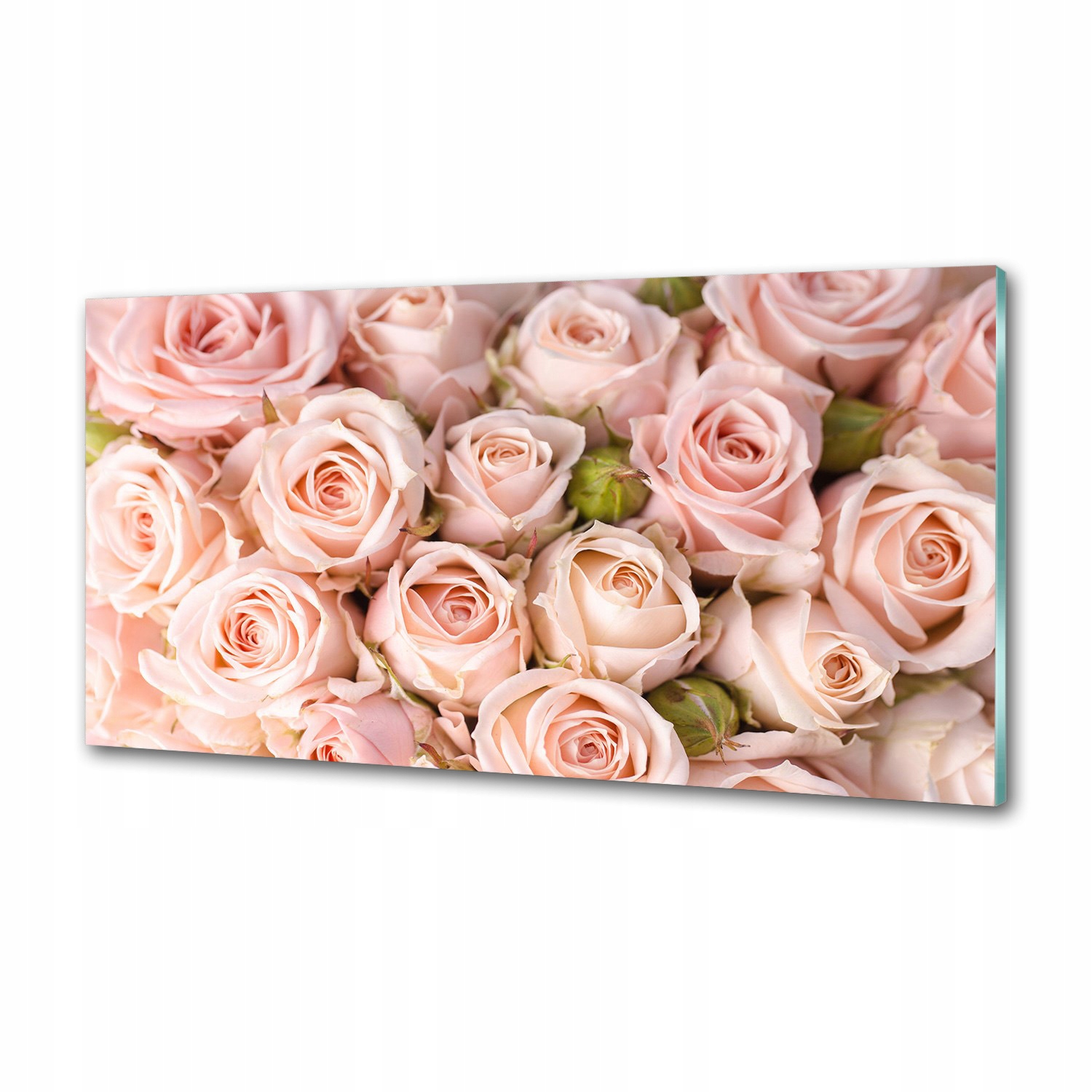 Skleněný panel do kuchyně Růže 120x60 cm Lepidlo