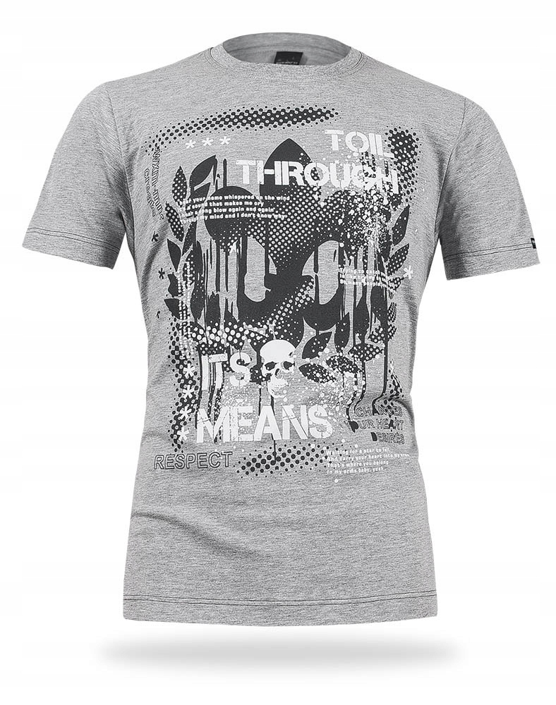 

Tshirt Koszulka Podkoszulek Męski Skull r L melanż