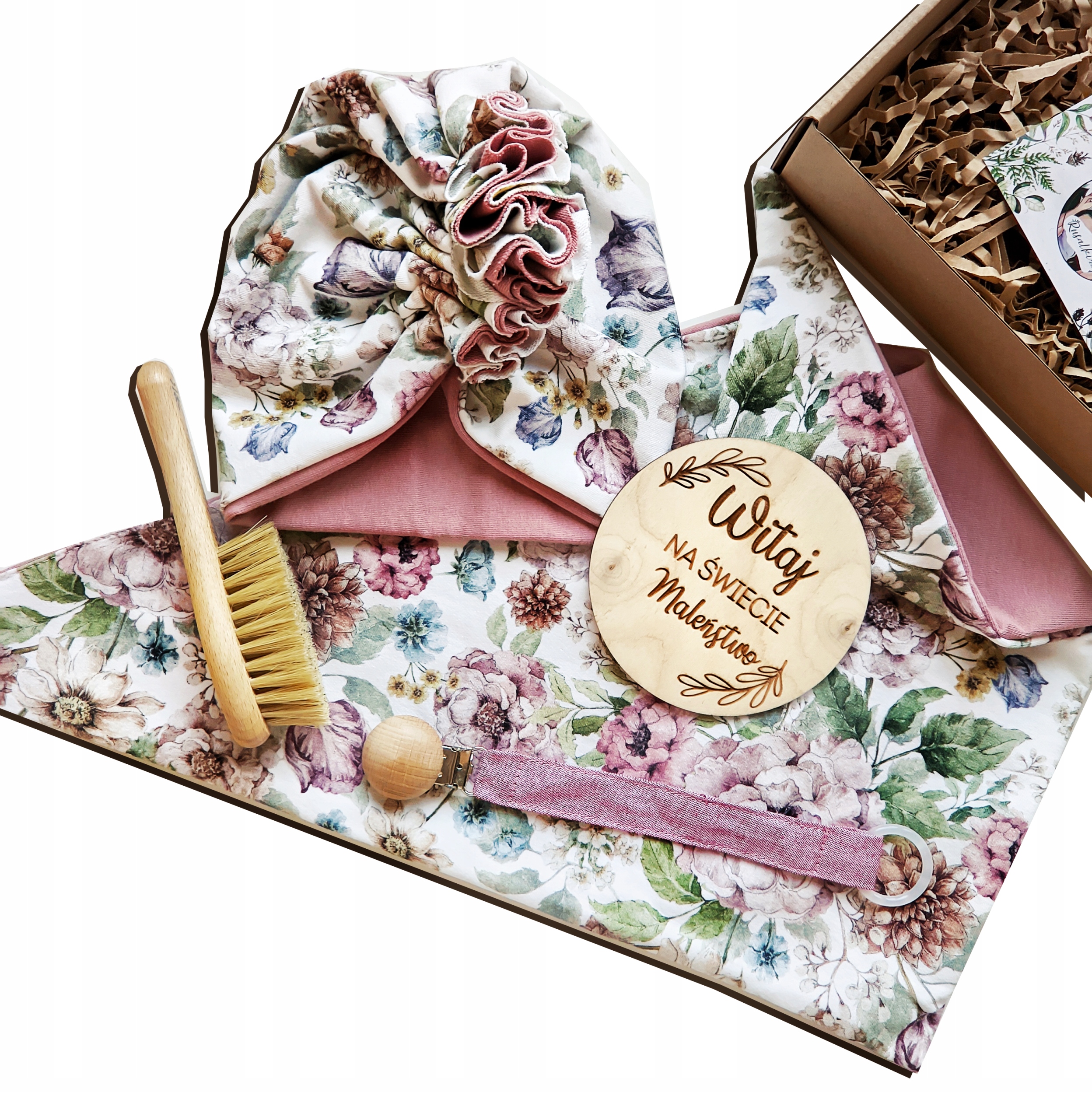 kojenecký turban květinový šátek 68 74 boho