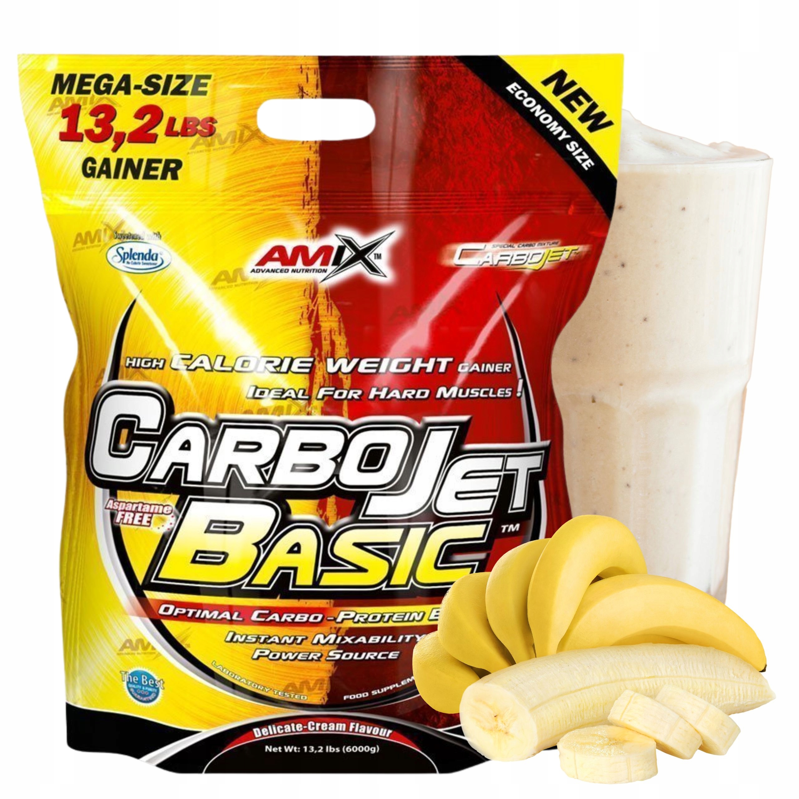 Doplněk Stravy Na Hmotu Gainer Banánový Sacharidy Syrovátkový Koncentrát Wpc 6 kg