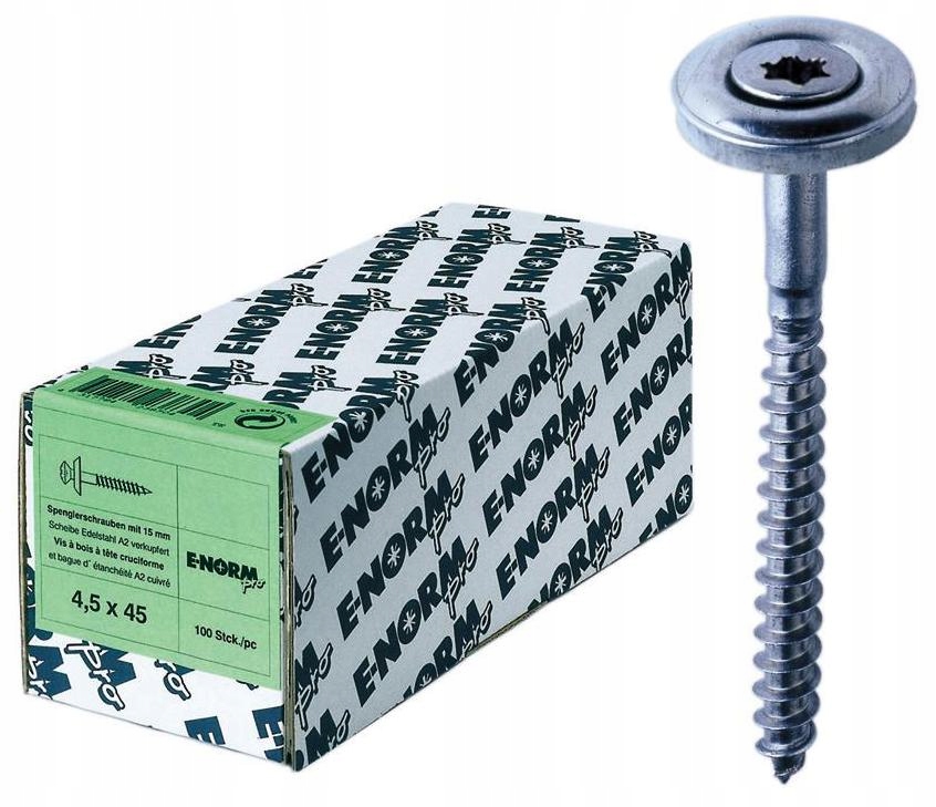 Wkręty farmerskie Torx nierdzewne 4,5x70mm 100 sztuk E-NORMpro