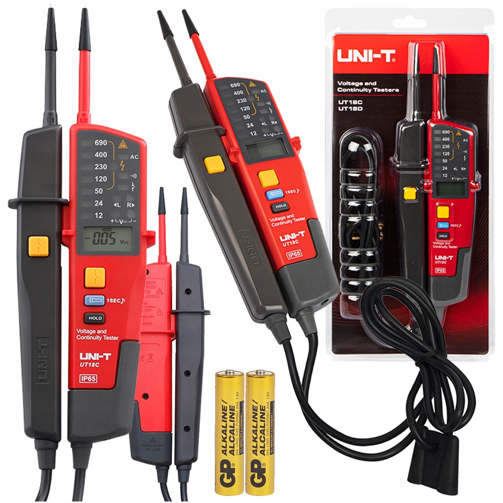 MIERNIK PRÓBNIK NAPIĘCIA FAZ WOLTOMIERZ 690V LCD