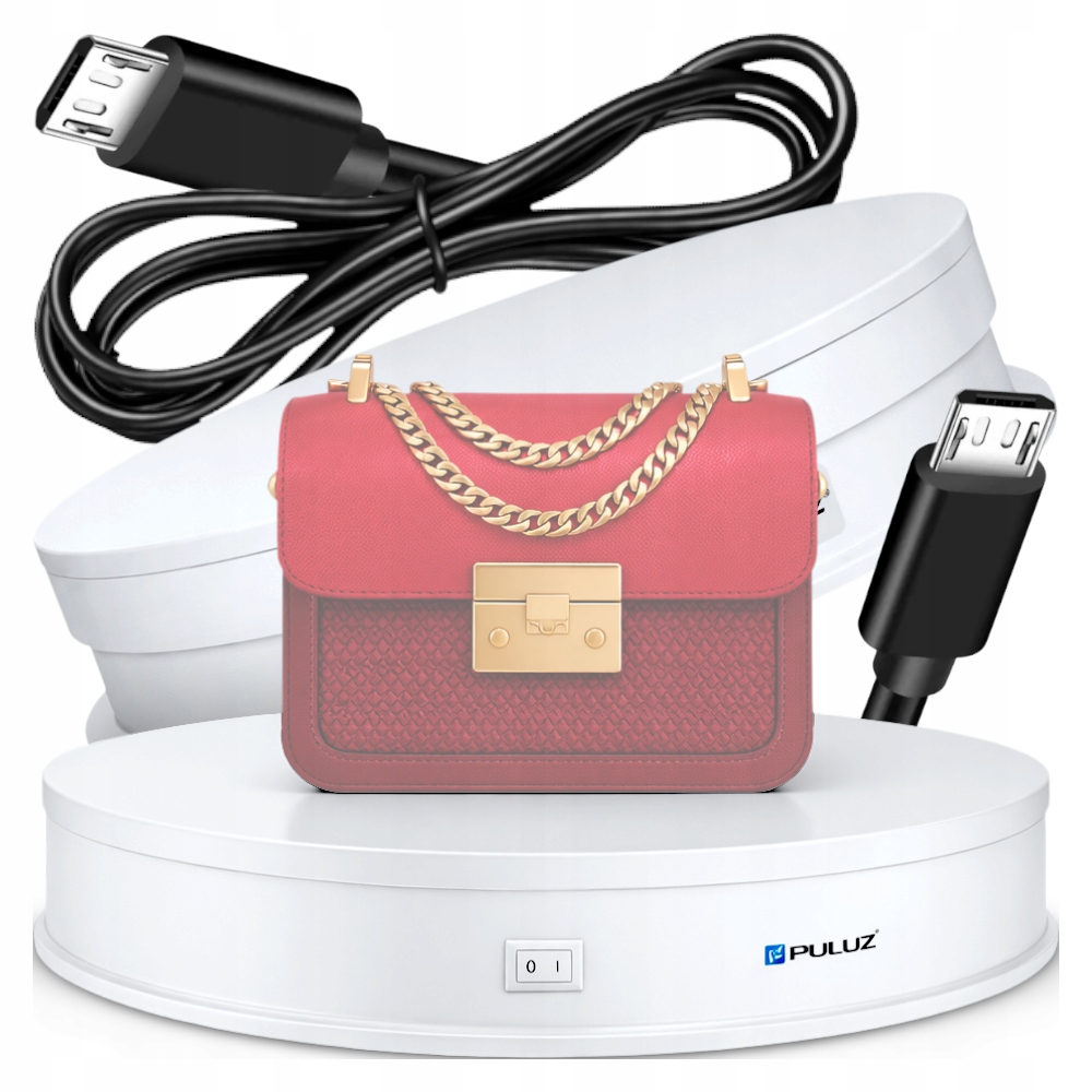 Obrotowa podstawka do zdjęć Puluz PU3049W Biały 30 cm 360°