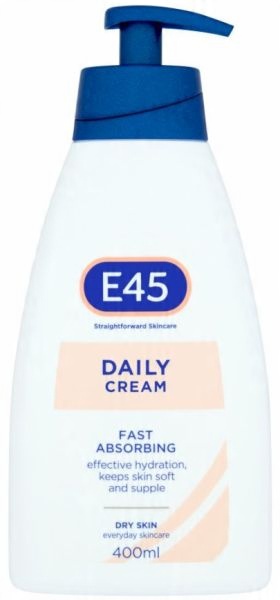 

E45 Daily Cream Fast Absorbing Pompka 400ml 1316